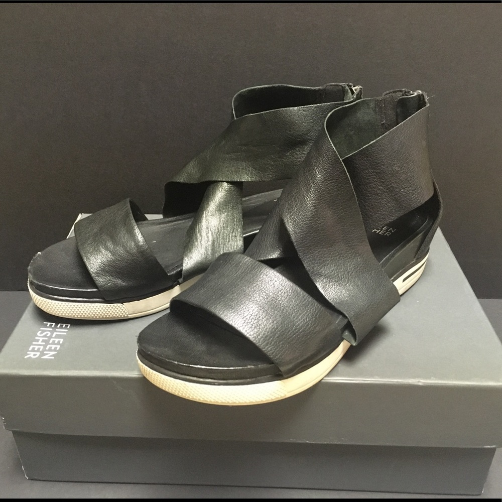 EILEEN FISHER platform sandal